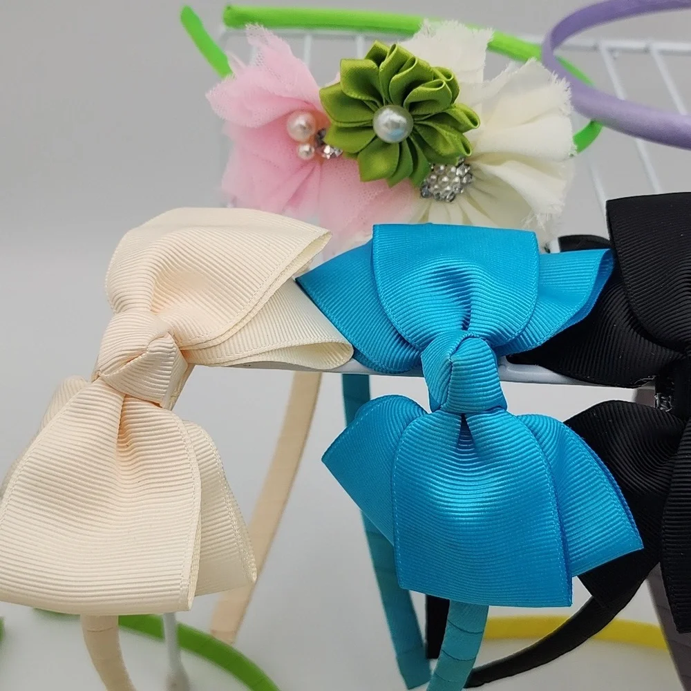 Headbands 12pc Lot Bows & Flowers Accessories